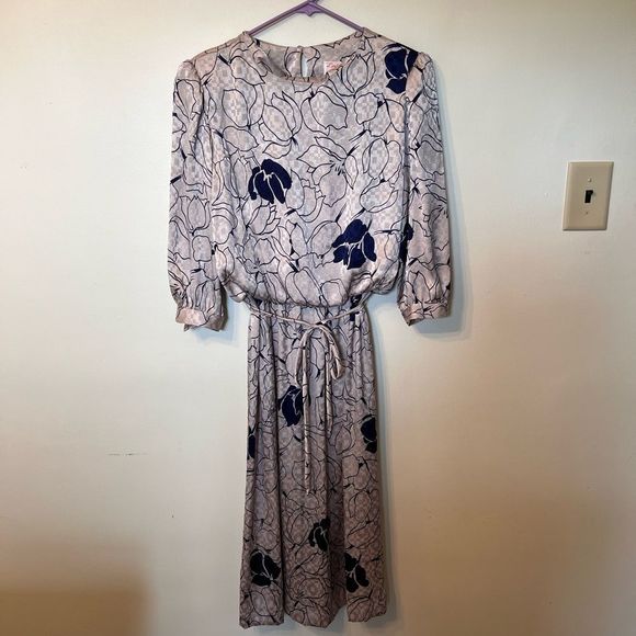 80s Midi Dress S/M - Picture 1 of 3